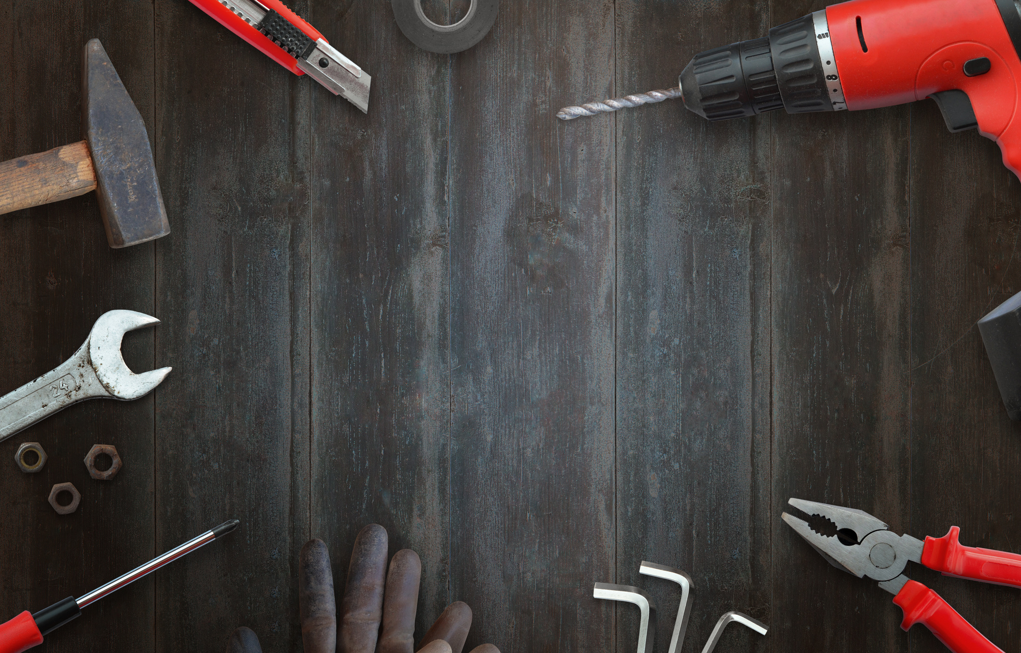 Handyman tools for home repairs.